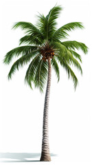 Wall Mural - Palm Tree Isolated on white background