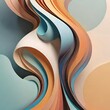 A seamless design of intertwined orange and blue swirls creating a captivating abstract pattern Perfect for backgrounds