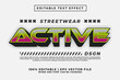 © Nadhifa Creative - Editable Text Effect Active Street Wear Style Premium Vector
