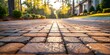 Protecting a New Home Driveway with Brick Sealant to Prevent Wear and Tear. Concept Brick Sealant Application, Protect Driveway, Prevent Wear and Tear, New Home Maintenance