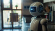 House helper. Futuristic robot home helper
