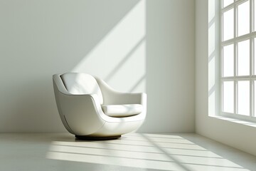 Wall Mural - Armchair minimalist. House decor style. Generate Ai