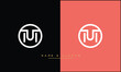 MU, UM, M, U, Abstract Letters Logo Monogram