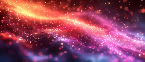 Poster - Luminous neon elements illuminated by neon leds. Abstract futuristic background.