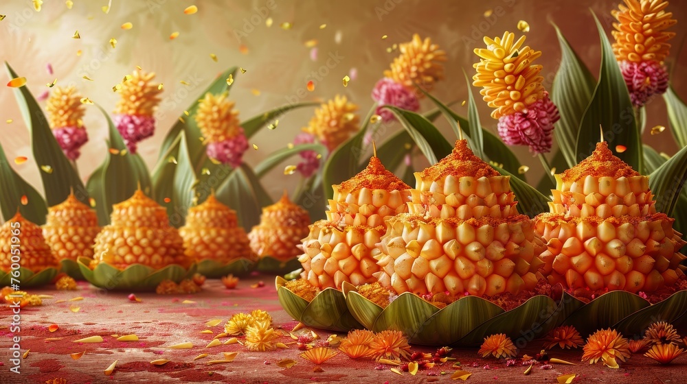 Spring Powder Goa Gudhi Padwa spring festival for Marathi and Konkani Hindus celebrated ...