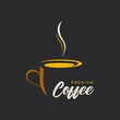 Coffee Cup Logo With Premium Classy Coffee