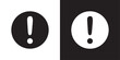 © Alponso - vector exclamation mark symbol black and white