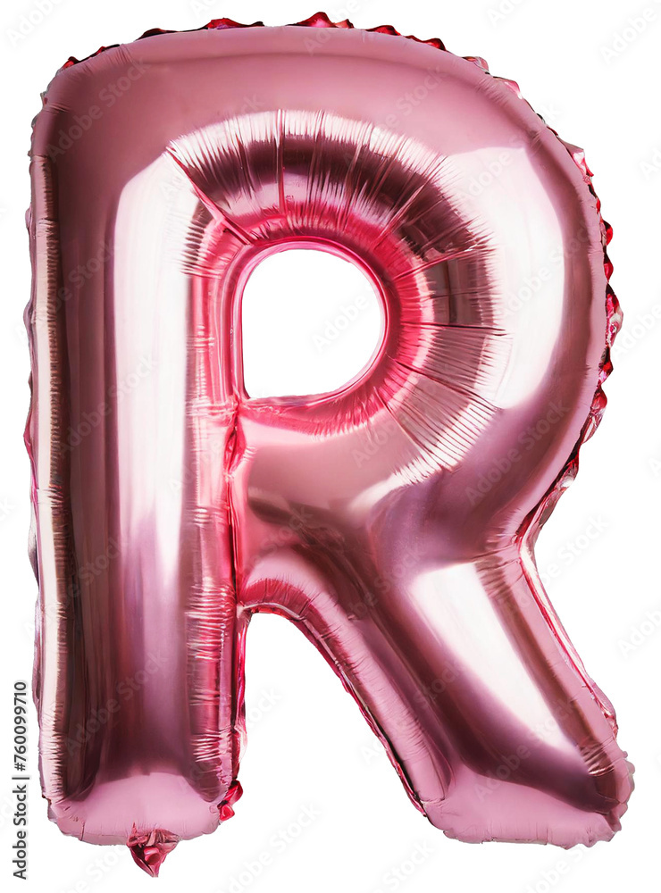 Transparent Balloon Letter R Pink Letter R Shaped Balloon on Transparent Background png Stock Photo ...