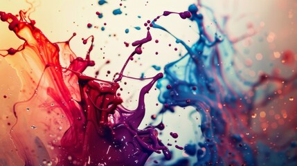  abstract ink splatter, oil splashes, beautiful colors