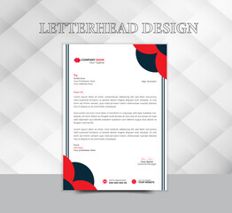 Wall Mural - A contemporary, vector template for business letterhead for your project.