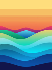 A gradient vector water background with shades of blue and white, creating a rippling effect.