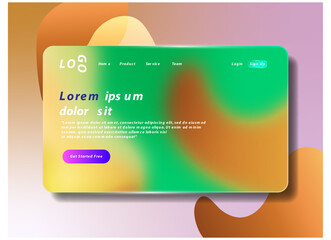 Wall Mural - Abstract landing page