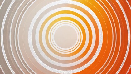 abstract white and orange color background with circle shape pattern 3d illustration