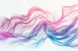 abstract color waves on white background