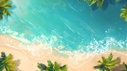 Wall Mural - Summer time, Vacation background, travel wallpaper, beach and sand wallpaper, relaxation