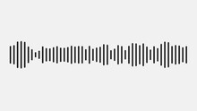 Sound wave animation with black bars on white background, Black sound waves bars on a white background. 
 pastel color  sound wave equalizer. analysis spectrum, spectrum radio, spectrum recording,