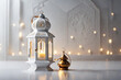 White vintage islamic lantern decoration