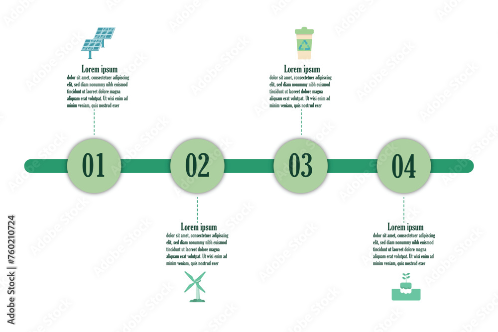 Infographic renewable energy template for energy consumption ...