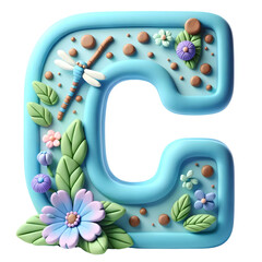 3d Letter C