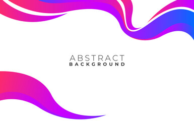 Poster - purple and pink business banner background with dynamic wave composition