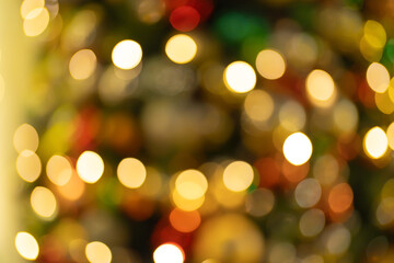 Poster - Abstract bokeh blurry background for lighting festive celebration concept. illumination