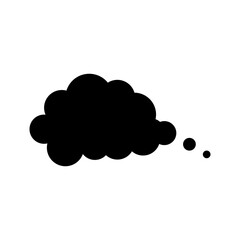 Poster - Speech bubble icon simple flat trendy style illustration on white background..eps