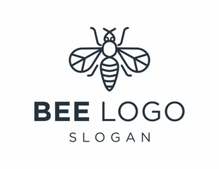 Leinwandbilder - Logo about Bee on a white background. created using the CorelDraw application.