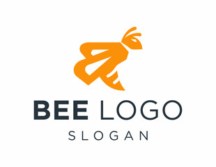 Leinwandbilder - Logo about Bee on a white background. created using the CorelDraw application.