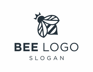 Leinwandbilder - Logo about Bee on a white background. created using the CorelDraw application.