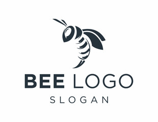 Leinwandbilder - Logo about Bee on a white background. created using the CorelDraw application.