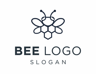 Leinwandbilder - Logo about Bee on a white background. created using the CorelDraw application.
