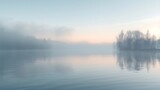 Fototapeta  - misty morning on the river