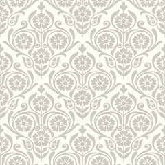 Sticker - Seamless vector damask wallpaper pattern design