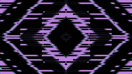 Poster - A seamless animated loop featuring a vibrant purple and black patterned background.