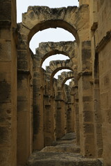 Wall Mural - ancient roman aqueduct, eljem ruins tunisia