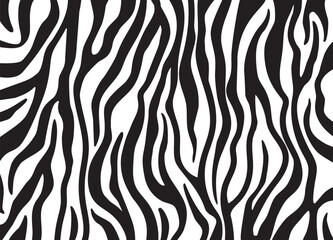 Wall Mural - Zebra print vector pattern background