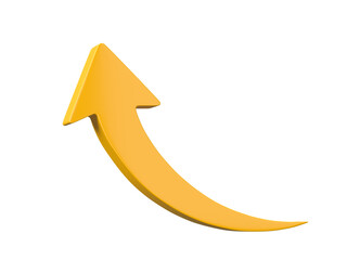 Poster - 3D Arrow icon Isolated on transparent background