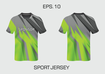 Poster - Sports t-shirt jersey concept, red color jersey concept