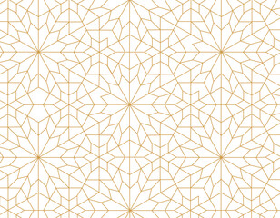 Abstract seamless arabian style pattern vector background