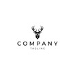 Deer logo vector icon design