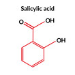Salicylic acid molecular structure formula