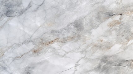 Poster - elegant white marble texture with dark brown and grey veins for stylish interior design