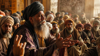 Unidentified people in the Old City of Jerusalem.