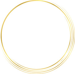 Wall Mural - Gold Circle Images, Gold Simple Circle Frame, Gold Circle Border