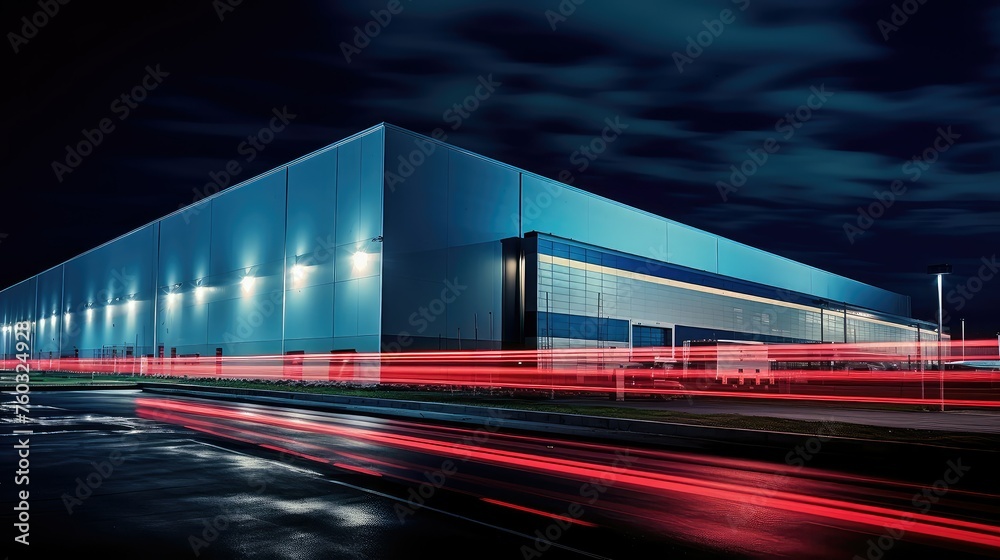 logistics distribution warehouse building illustration storage ...