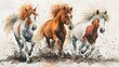 joyful gallop: the spirited dance of pony foals