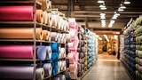Fototapeta  - weaving line textile mill illustration loom cotton, silk yarn, dyeing spinning weaving line textile mill