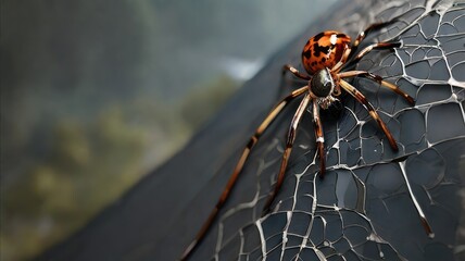 spider on a web