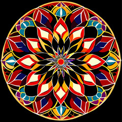 trend mandala simple Design illustration