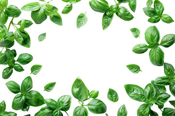 Wall Mural - green leaves frame